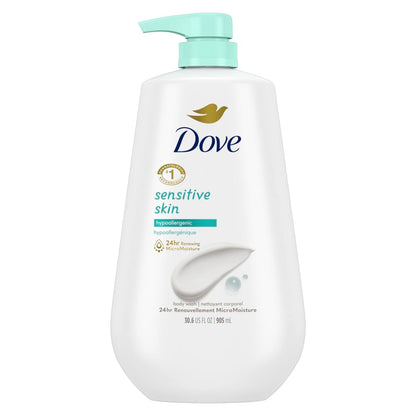 Dove Body Wash - Sensitive Skin - 34 oz-UPStoxs