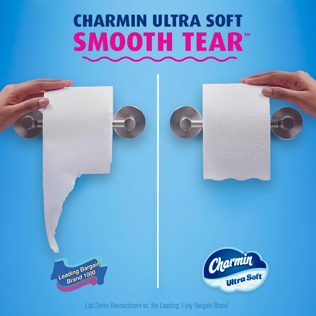 Charmin Ultra Soft Toilet Paper 18 Super Mega Rolls = 108 Regular Rolls-UPStoxs