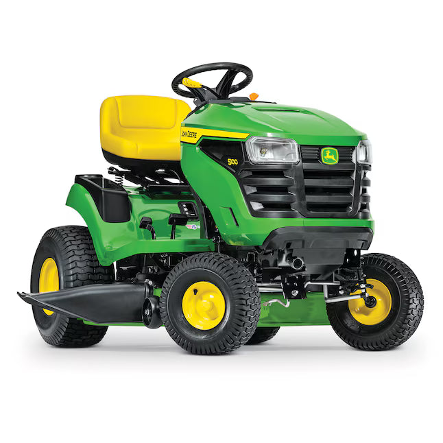 John Deere S100 42" Single Cylinder Gas Lawn Tractor – Reliable Yard Mowing Machine