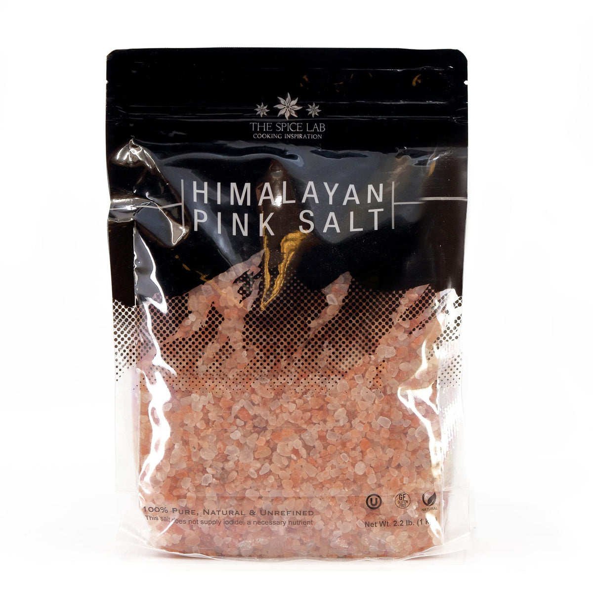 The Spice Lab Himalayan Salt - Coarse 2.2 Lb / 1 Kilo - Pink Himalayan Salt is Nutrient and Mineral Dense for Health - Gourmet Pure Crystal - Kosher & Natural Certified-UPStoxs