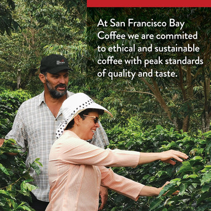 San Francisco Bay Whole Bean Coffee - DECAF Gourmet Blend (2lb Bag), Medium Roast, Swiss Water Processed-UPStoxs