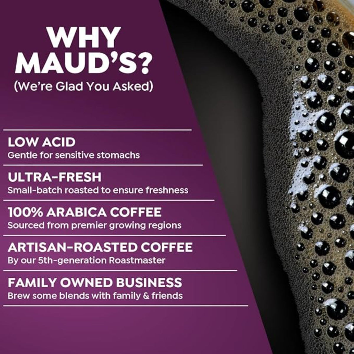 Maud's Super Flavored Coffee Pods Variety Pack, 80 ct, 16 Assorted Flavors, Medium Roast Flavored Coffee in Recyclable Single Serve Pods – 100% Arabica Beans, Compatible with Keurig K Cups Maker